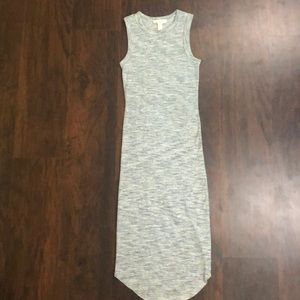 Heather grey midi dress